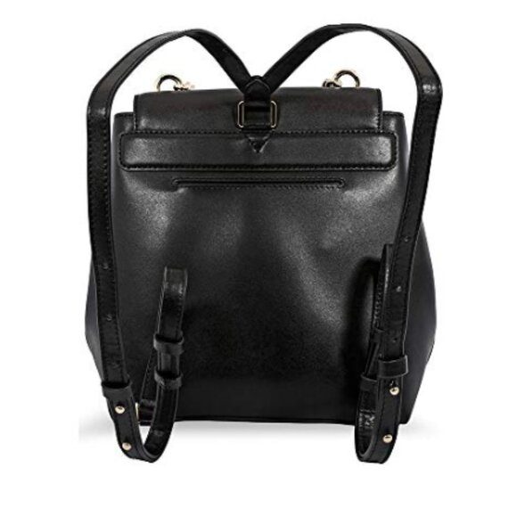 NWT Michael Kors Mott Chain Leather Black Convertible Backpack - Picture 5 of 9